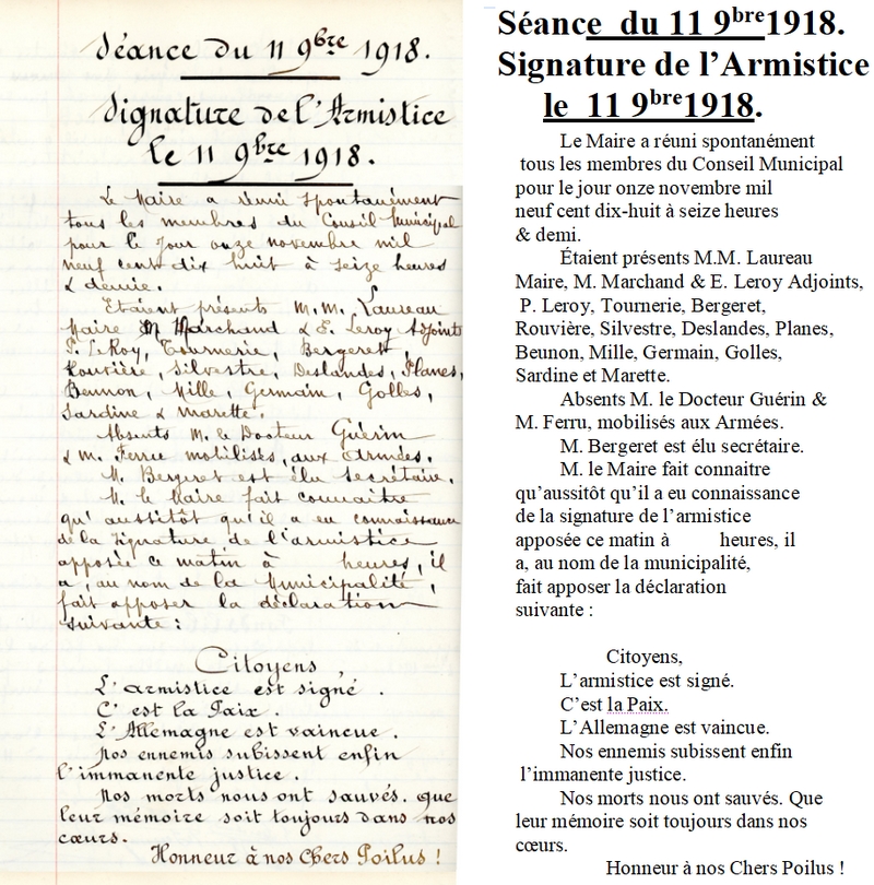 sceance du 11-11-1918